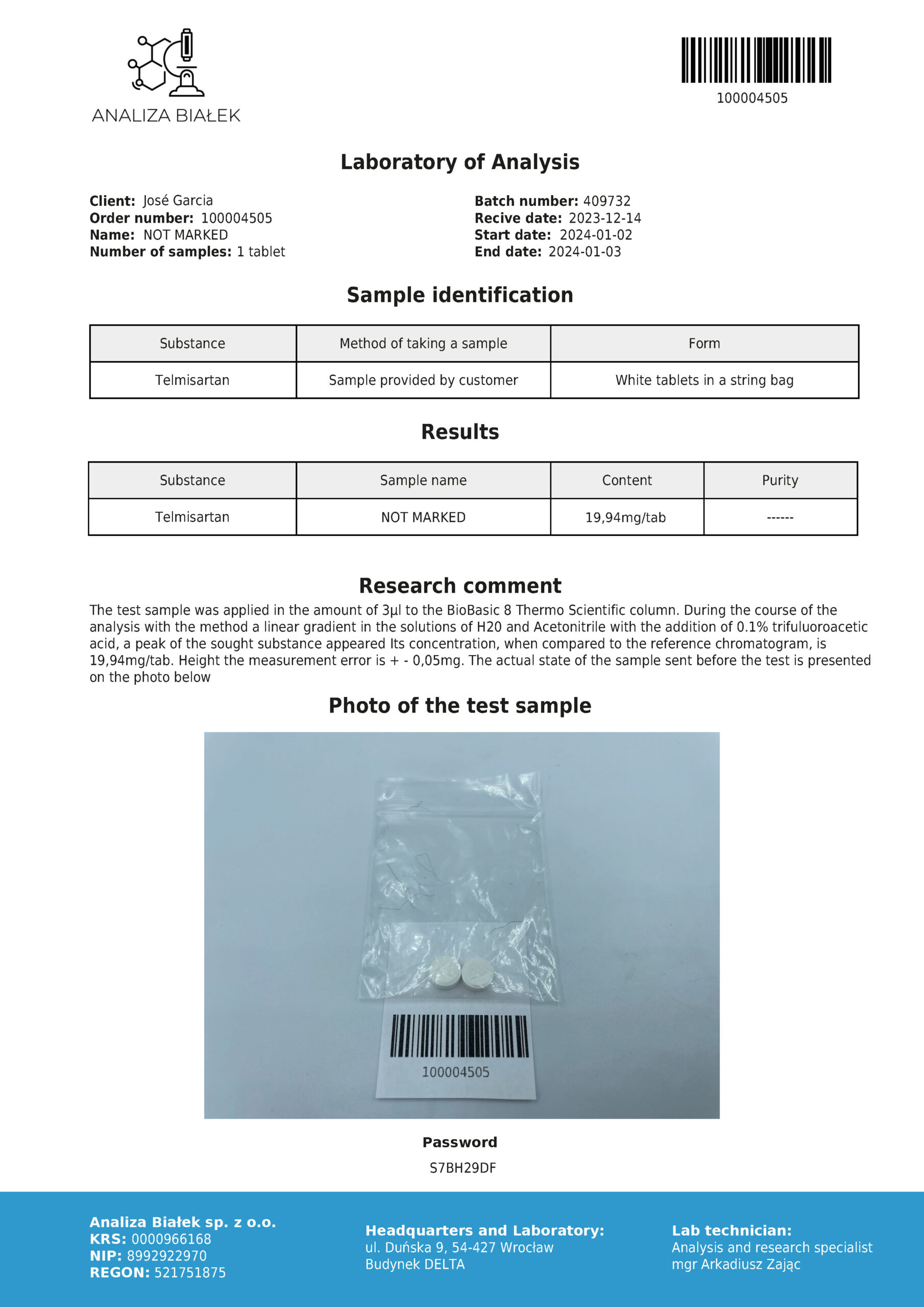 Sartanos 20mg - Telmisartan - Micardis - Image 4