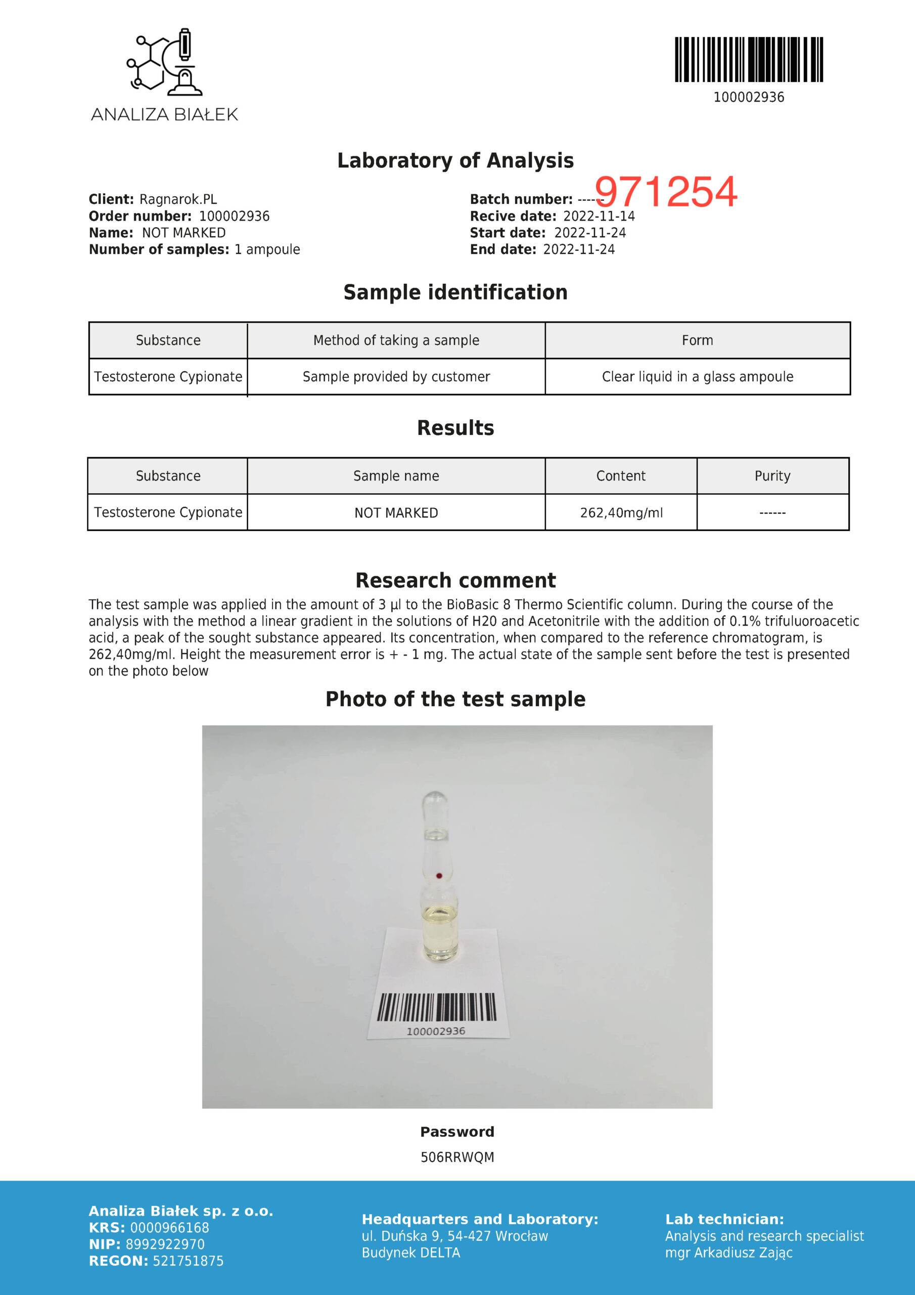 Cypilos 250 mg/ml (testosteroncypionaat) 10 ml flacon - Afbeelding 4