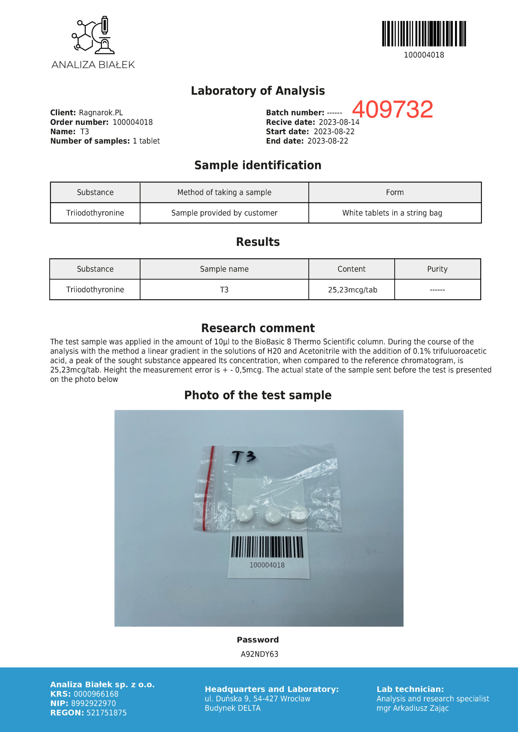 Liothymed 25 mcg (T3 - Triyodotironina) - Imagen 3