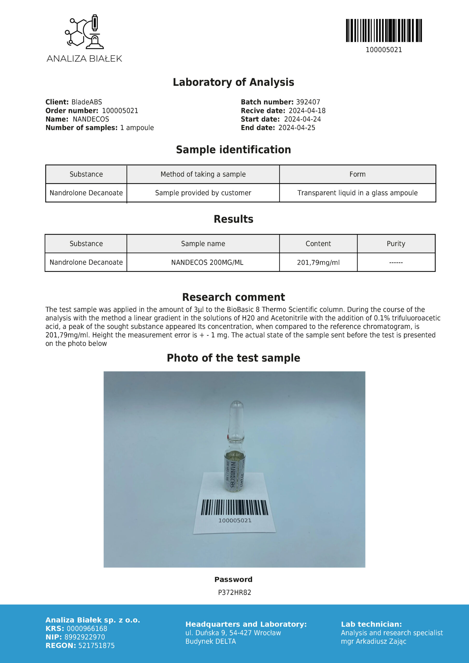 Nandecos 200 mg/ml (Decanoato de nandrolona-Deca Durabolin) - Imagen 5