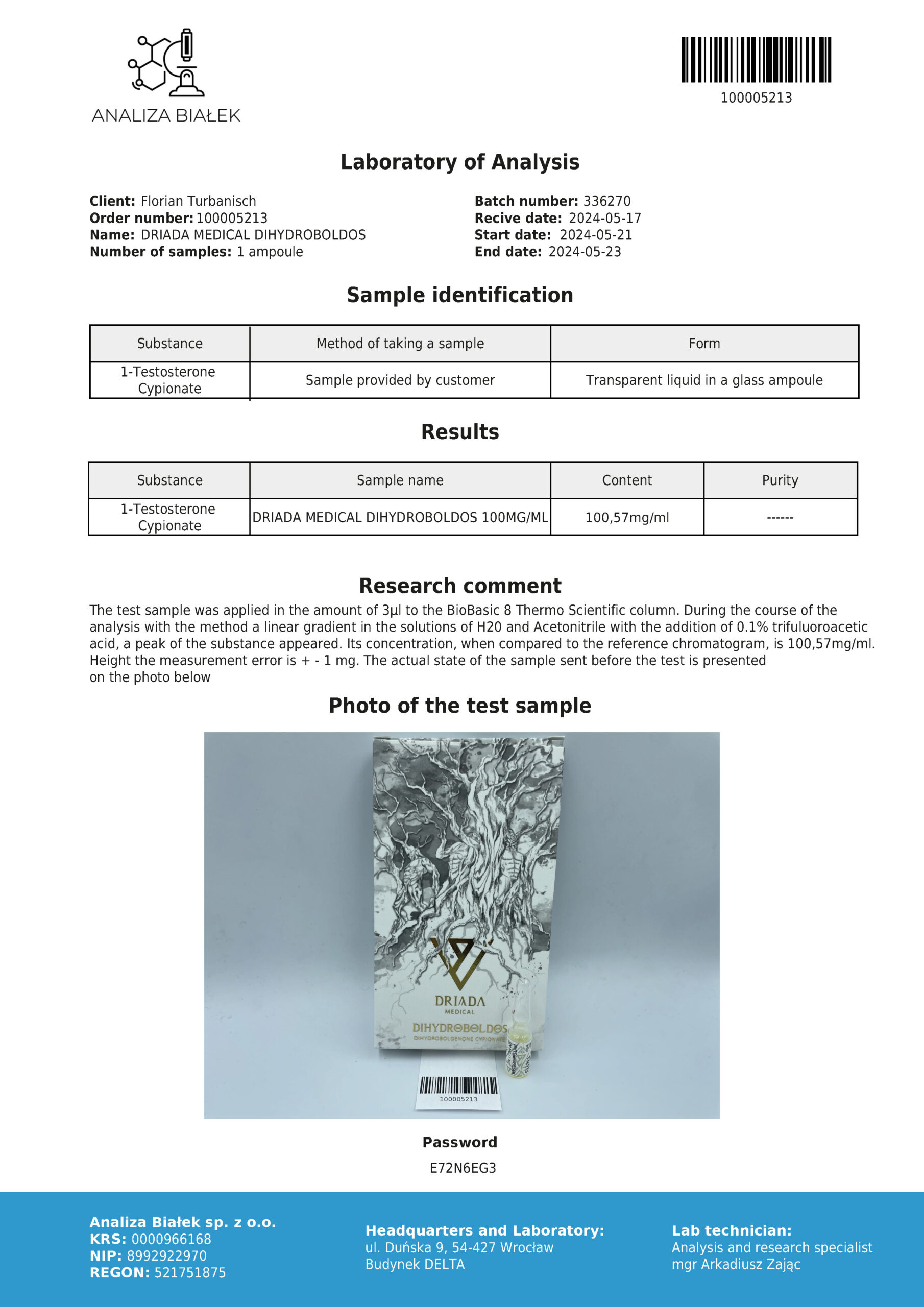 Dihydroboldos 100 mg/ml (cipionato de dihidroboldenona) - Imagen 2