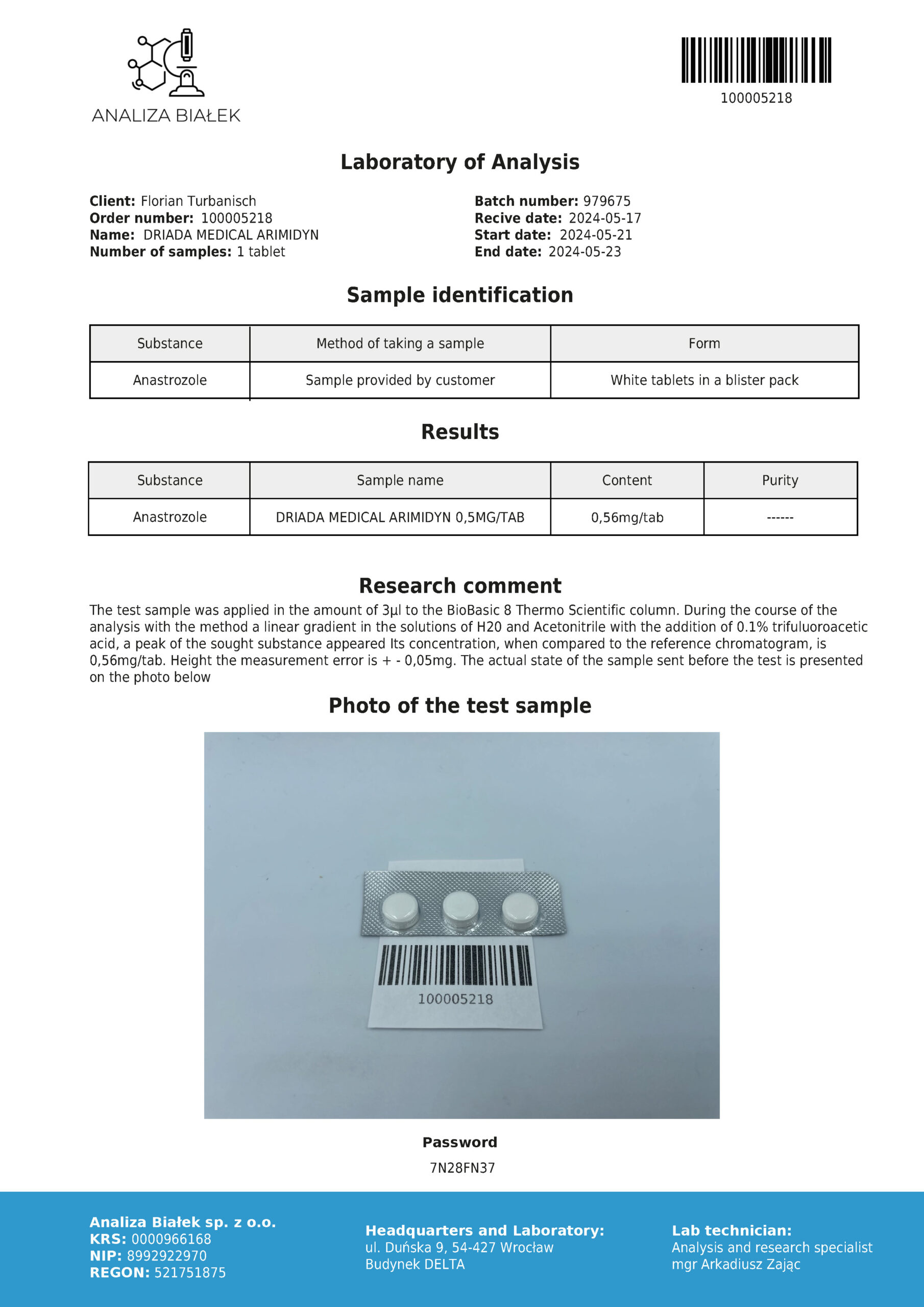 Arimidyn 0,5 mg - Anastrozol - Arimidex - Afbeelding 3