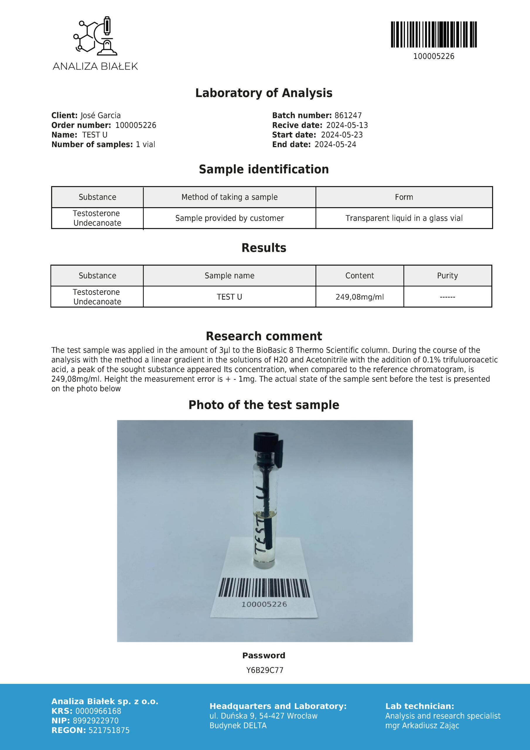 Andriolos 250 mg/ml (Testosterone Undecanoate) - Image 5