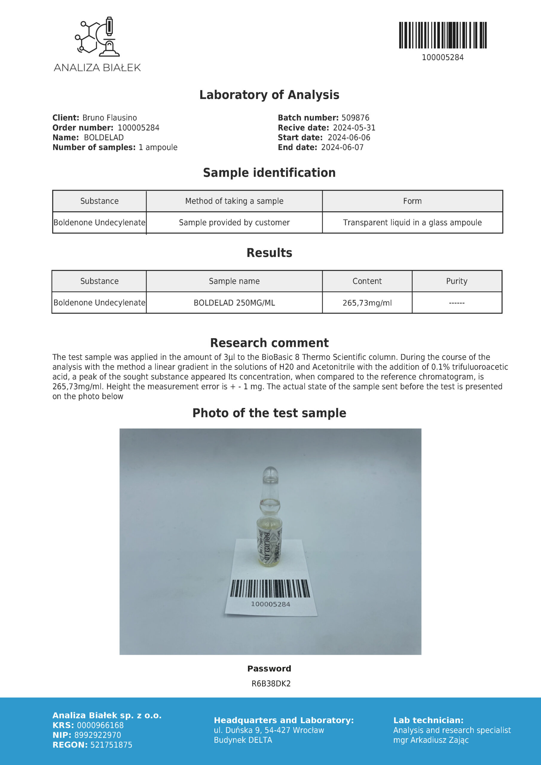 Boldelad 250 mg/ml (boldenona undecilenato) 10 ml EQ - Imagen 3