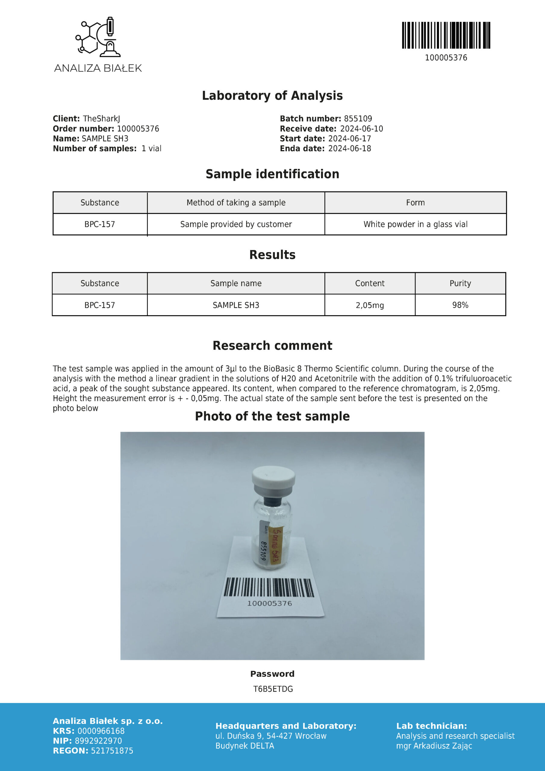 BPC-157 2 mg - Peptide voor genezing en herstel - Afbeelding 5