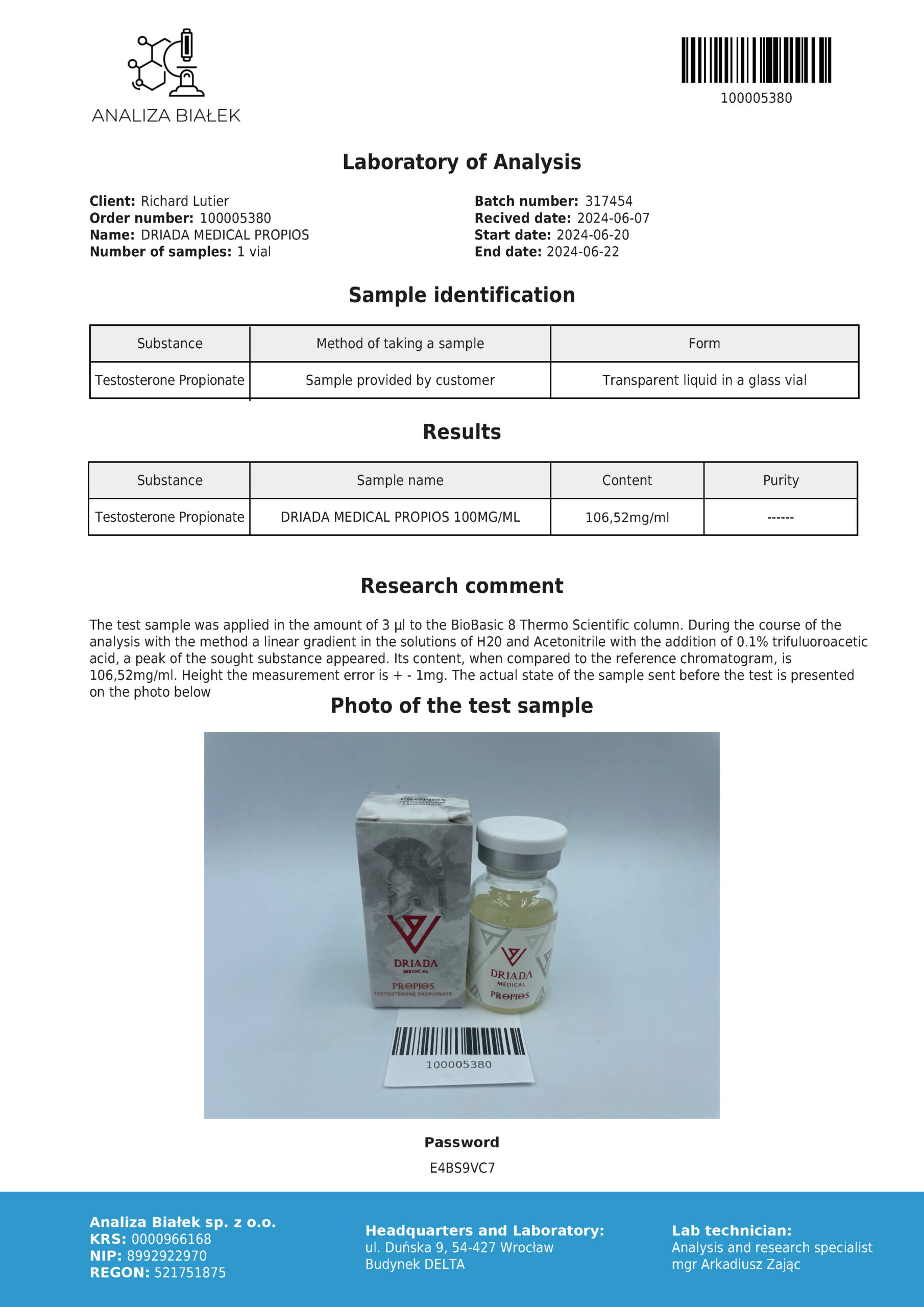 Propios 100 mg/ml (Testosterone Propionato) - Image 5