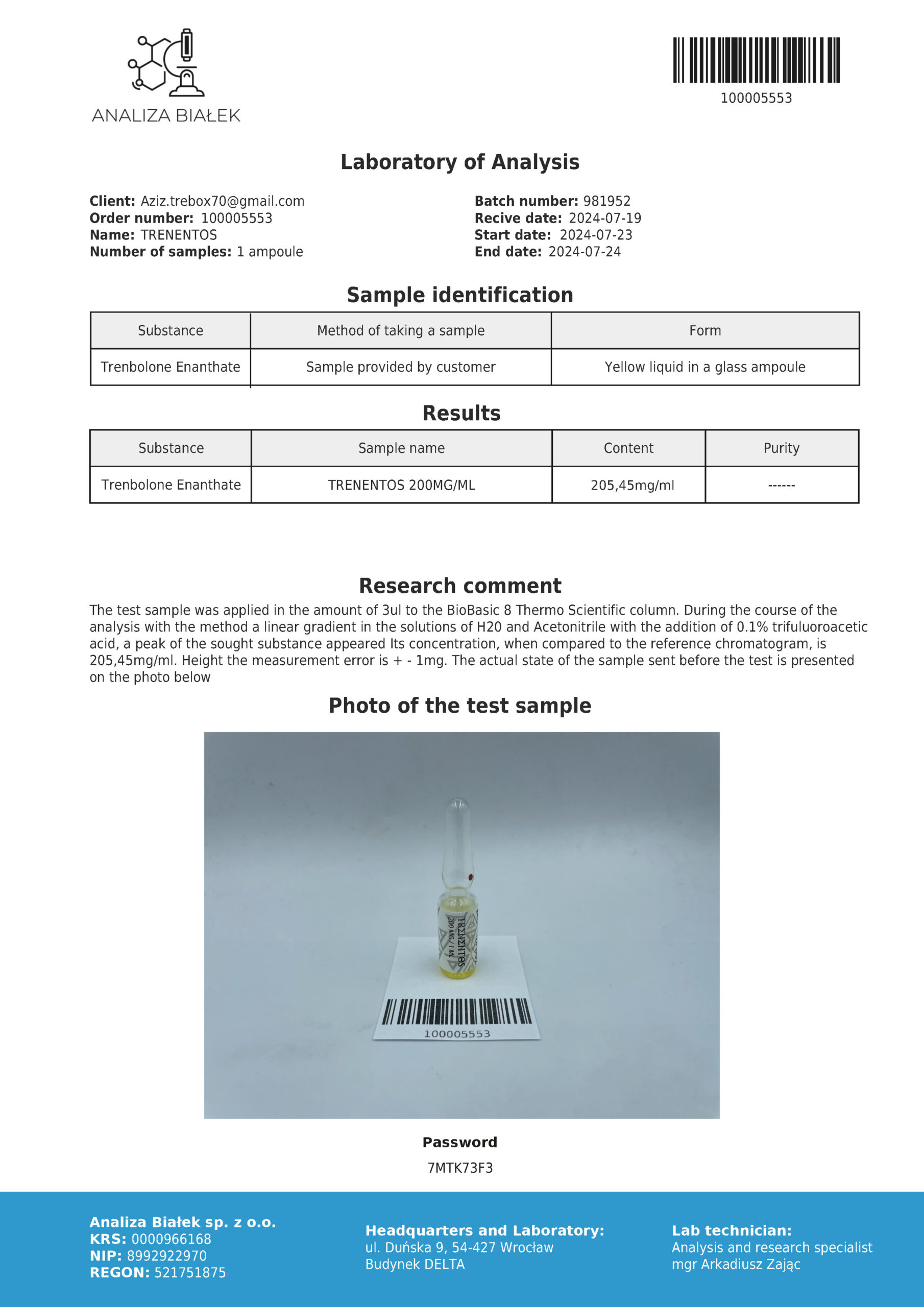 Trenentos 200 mg/ml (Trenbolone Enanthate) - Image 4