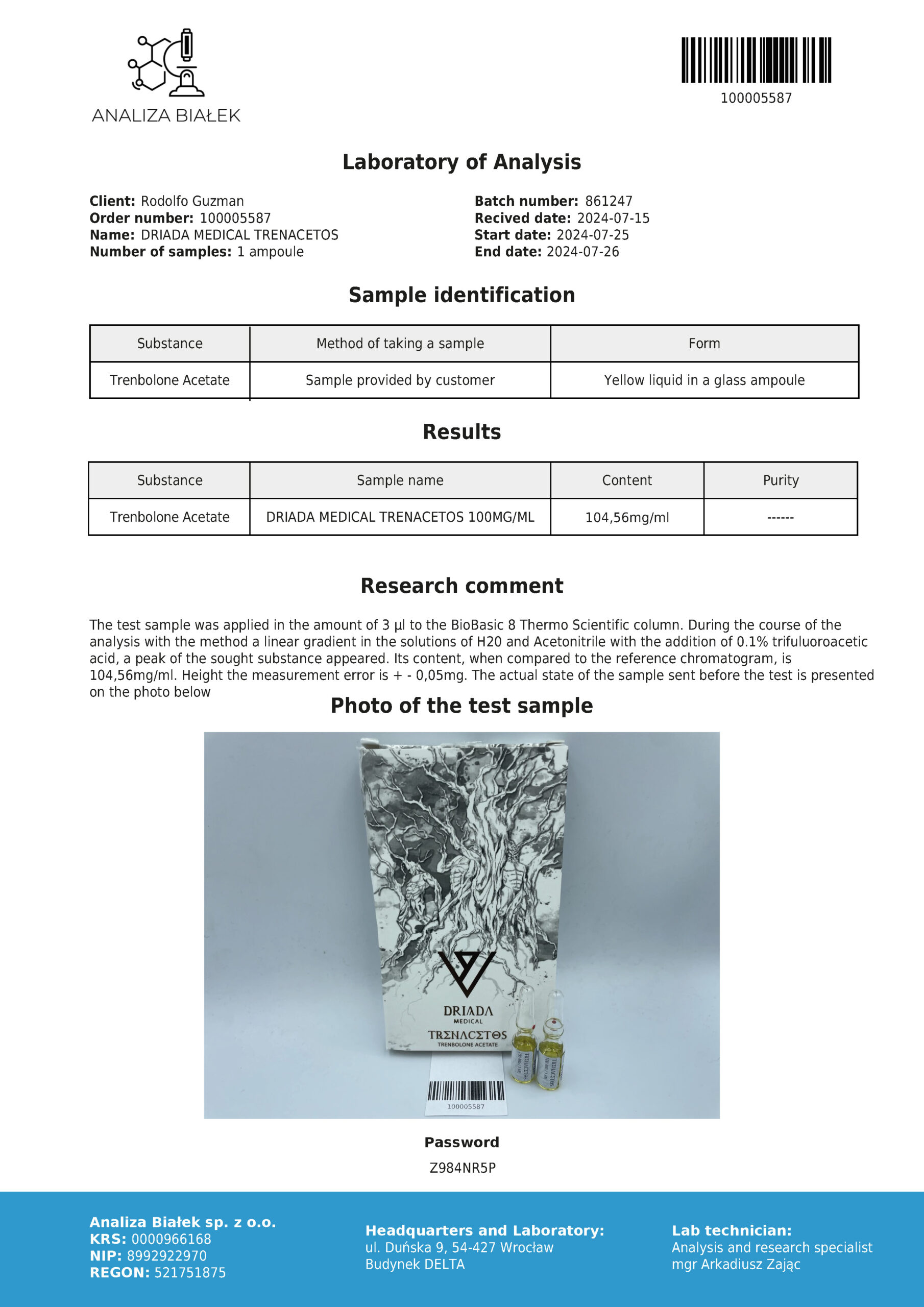 Trenacetos 100 mg/ml (Trenbolone Acetate) - Image 5