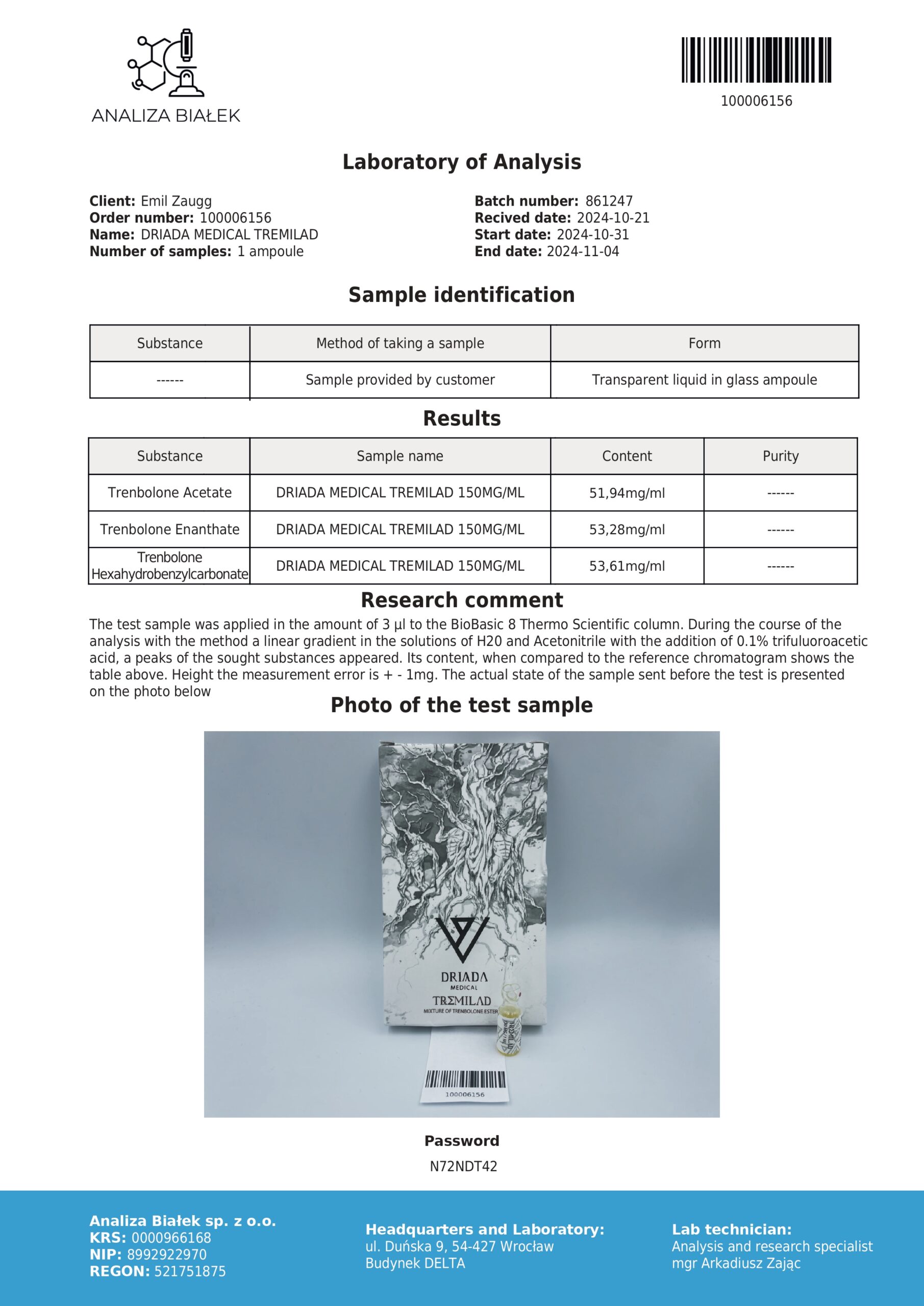 Tremilad 150 mg/ml (Trenbolone Mix) TriTren - Image 4