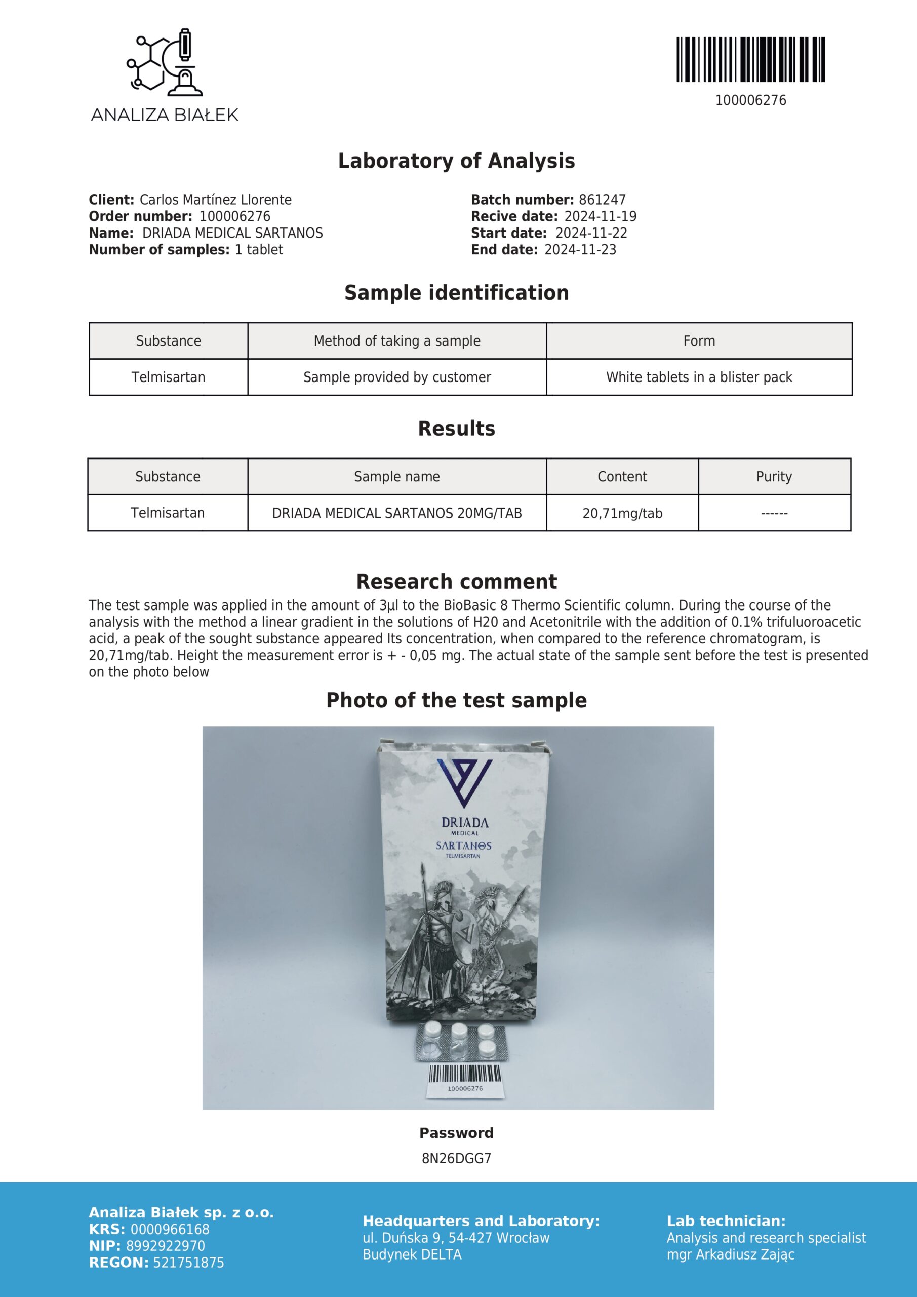 Sartanos 20mg - Telmisartan - Micardis - Image 3