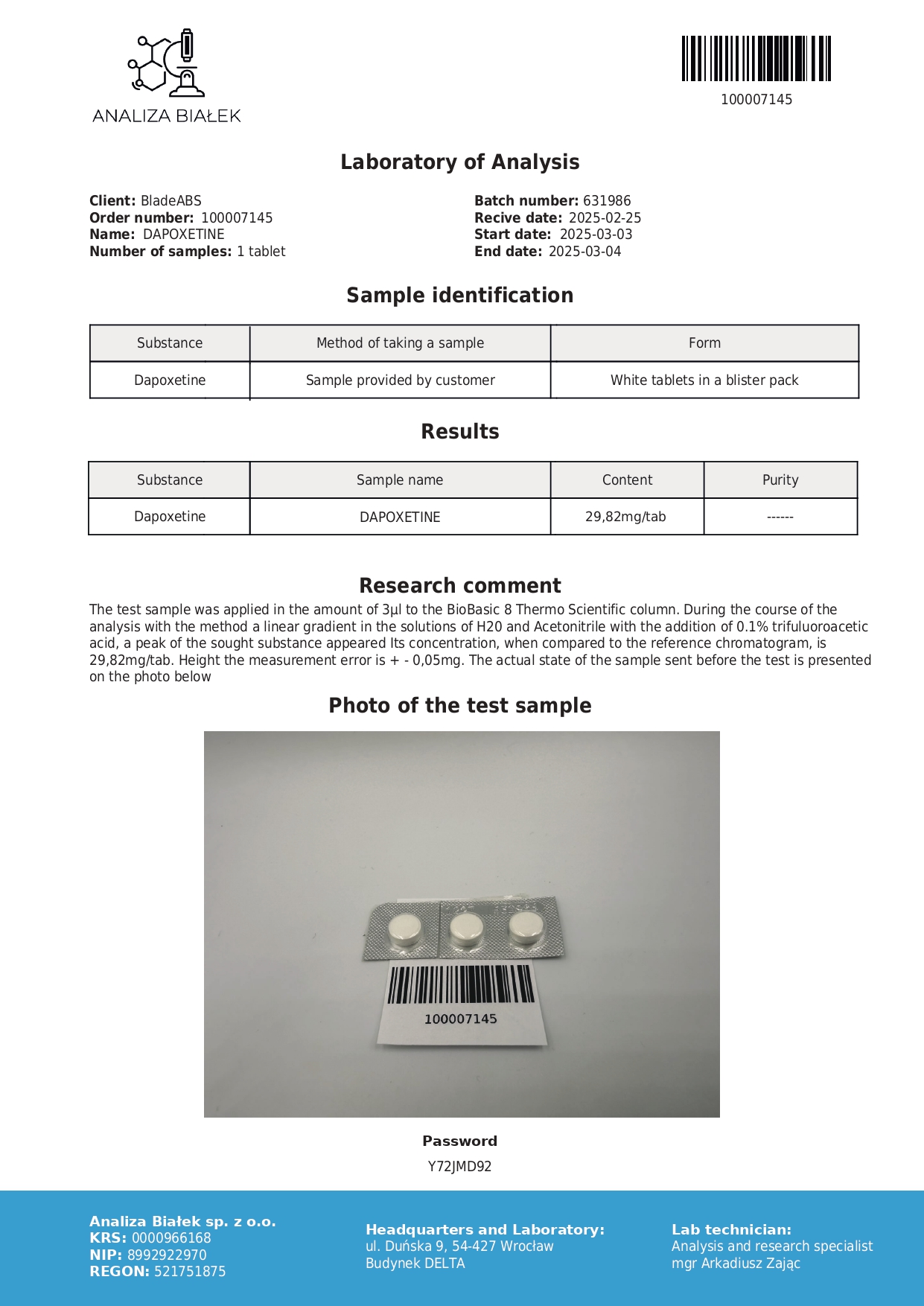 Dapoxetinos 30 mg (Dapoxetina) - Imagen 5