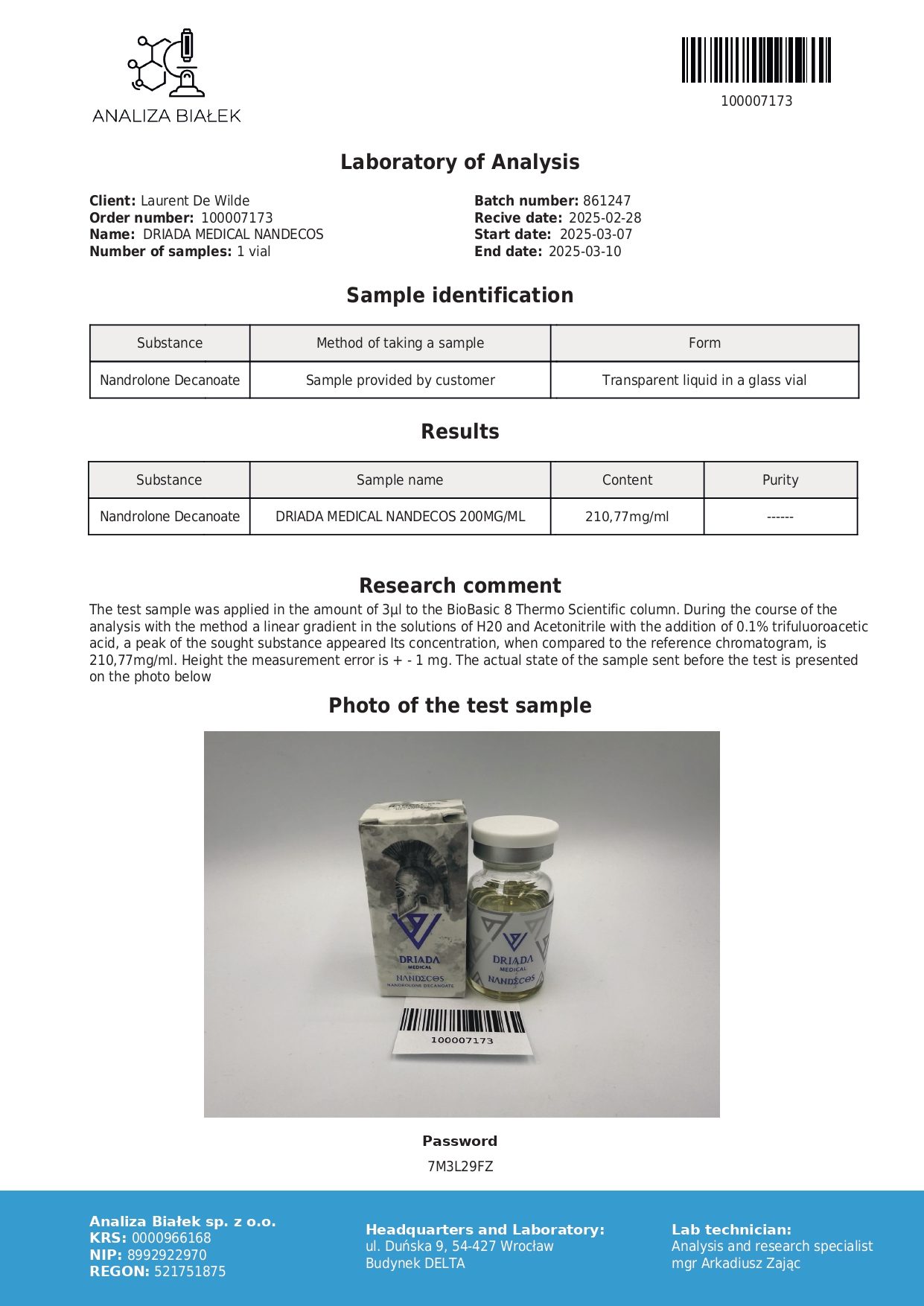 Nandecos 200 mg/ml (Nandrolone Decanoate) 10 ml vial - Image 4