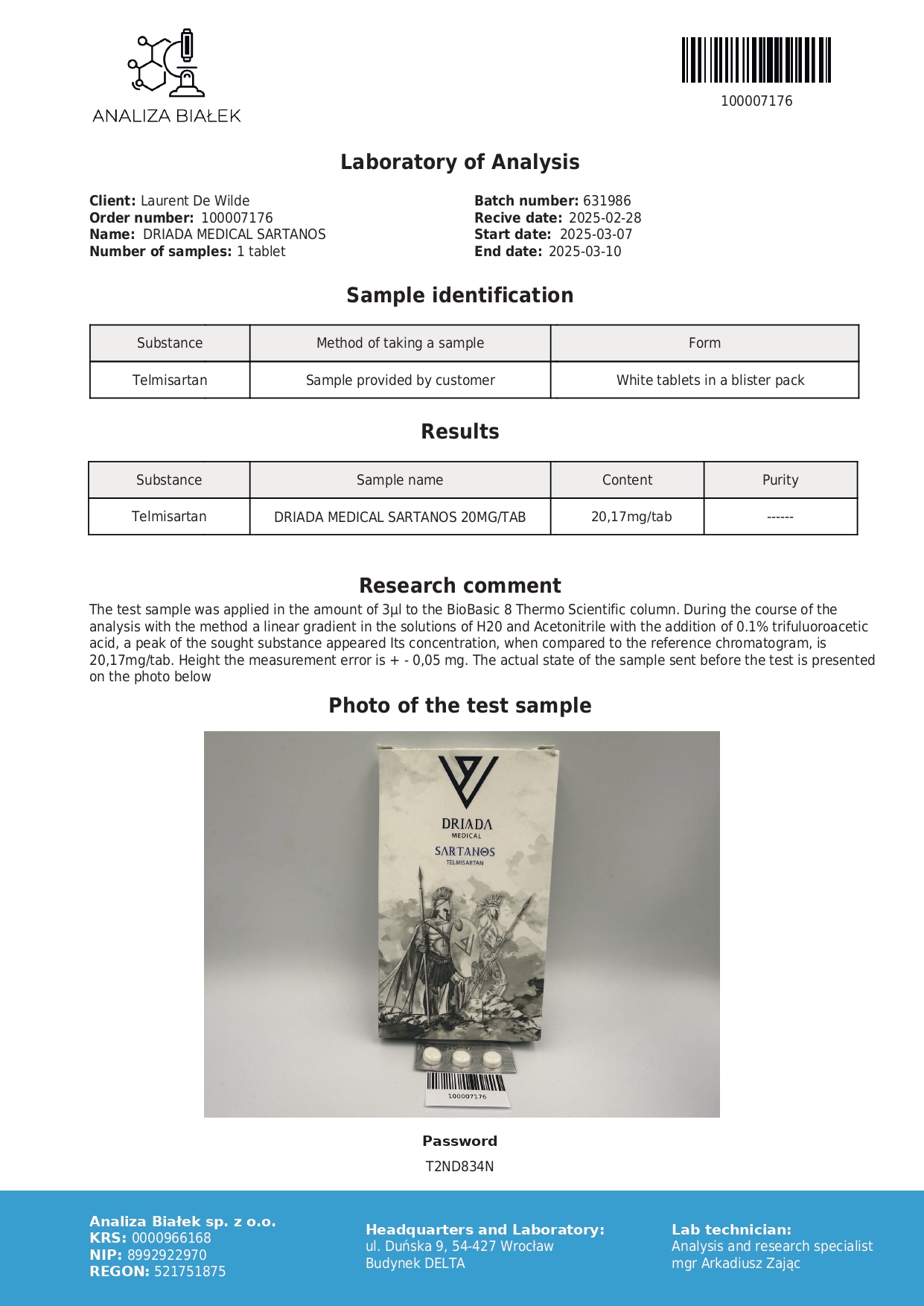 Sartanos 20mg - Telmisartan - Micardis - Image 5