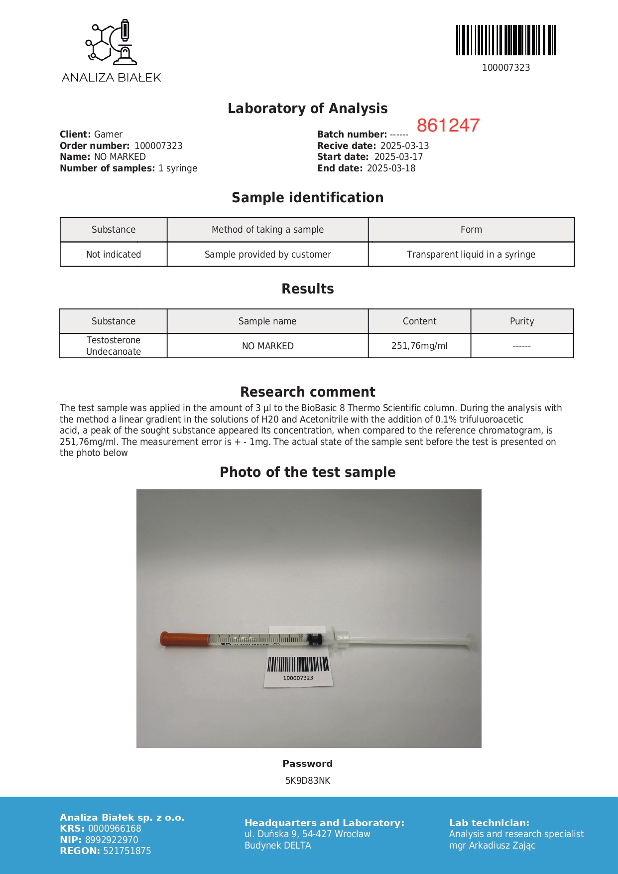 Andriolos 250 mg/ml (Testosterone Undecanoato) 10ml vial - Image 4