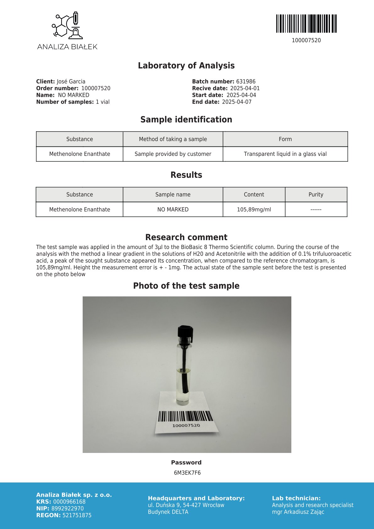 Primos 100 mg/ml (Metenolone Enanthate) 10 ml flacon - Primobolan - Afbeelding 5