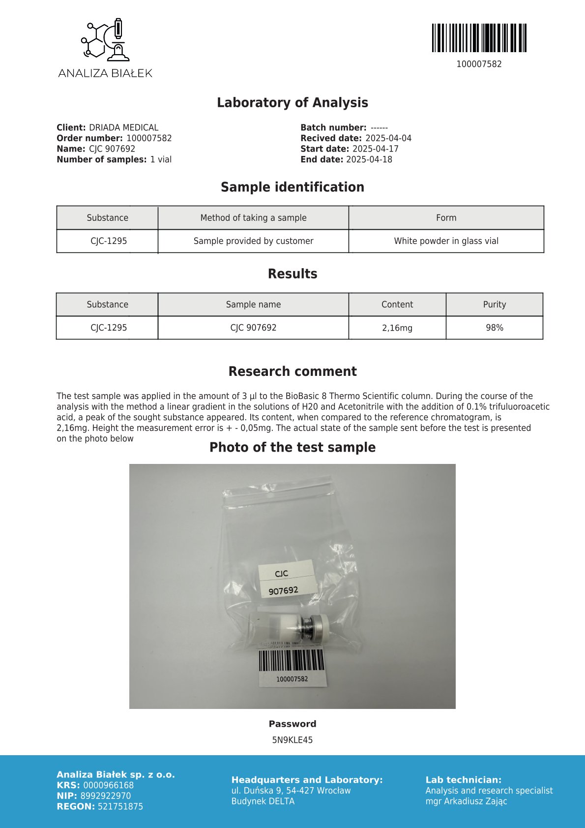 CJC1295 with DAC 2mg - GH Peptide - Image 3