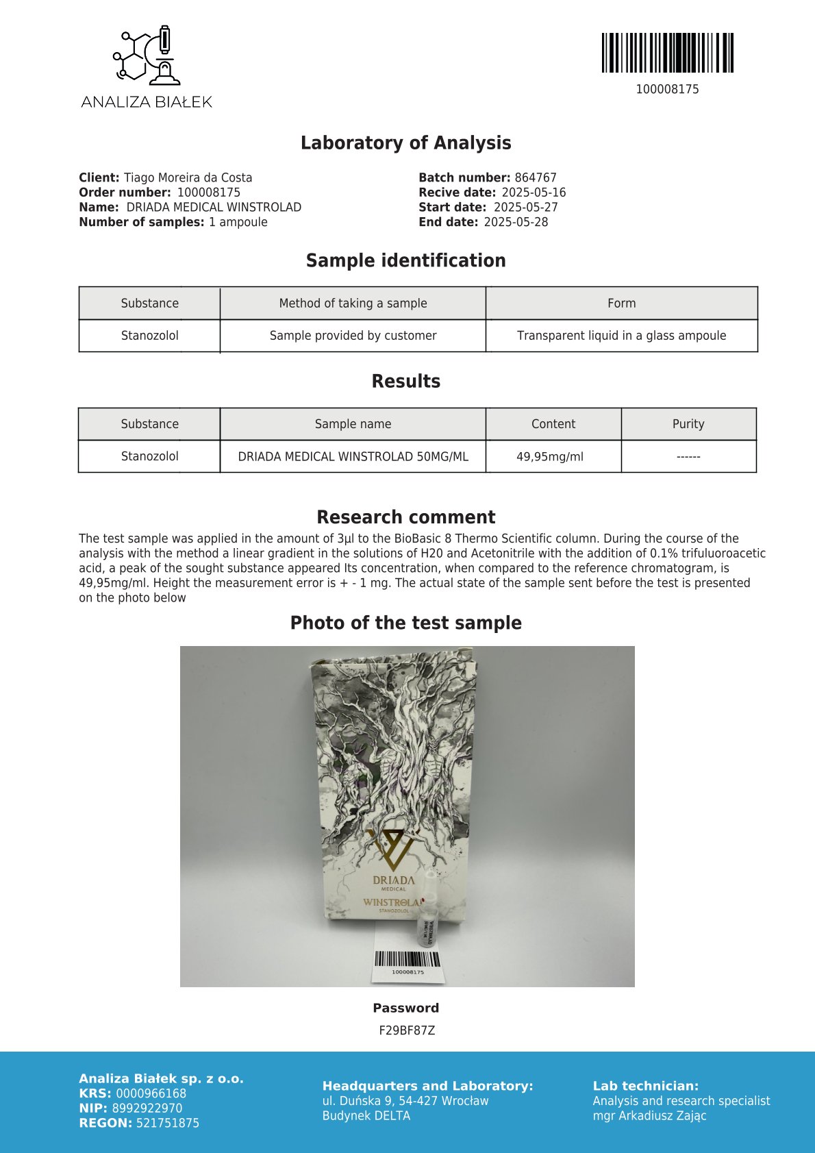 Winstrolad 50 mg/ml (Injectable Stanozolol) - Winstrol - Image 2