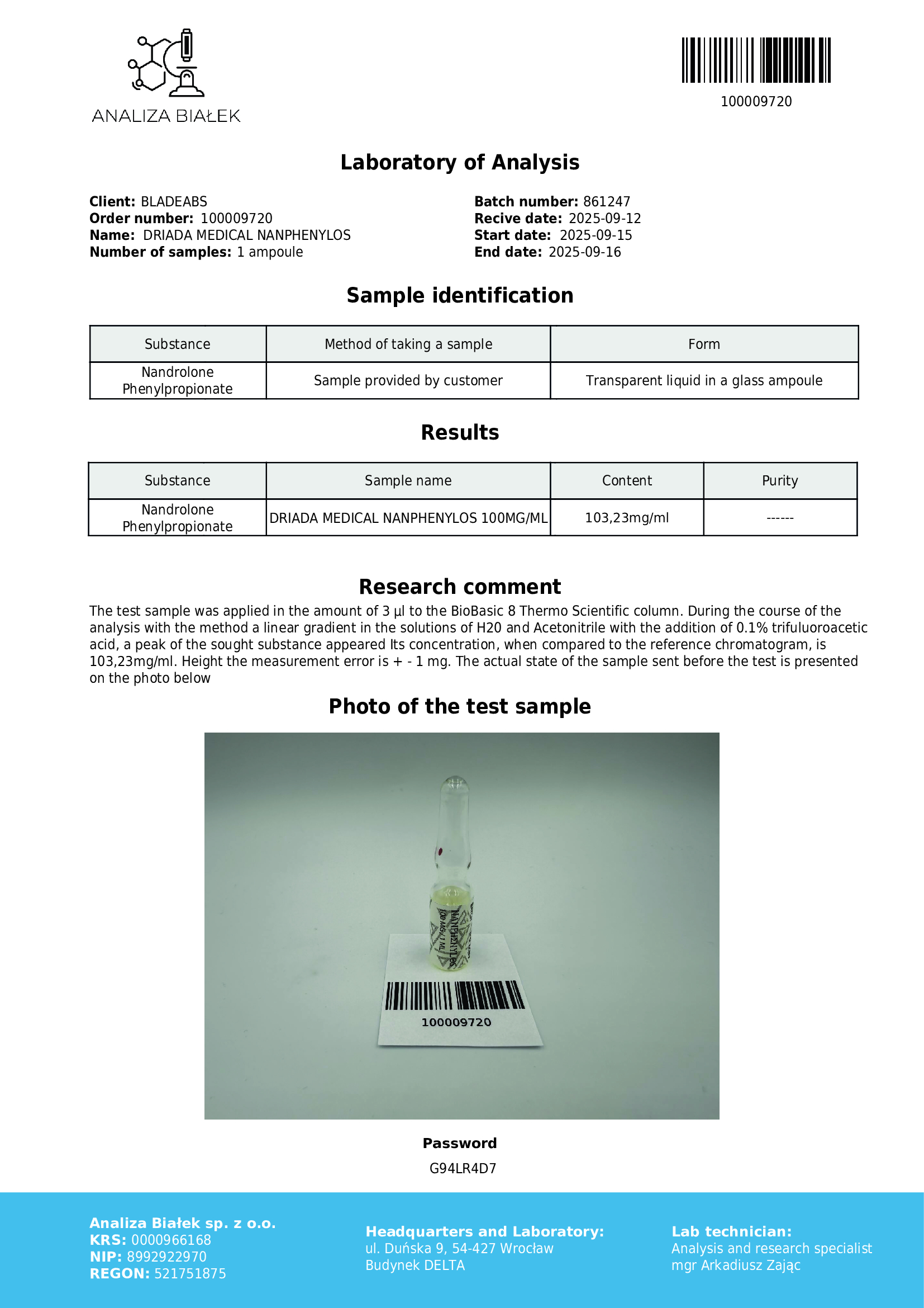 Nanphenylos 100 mg/ml (Nandrolona fenilpropionato-NPP) - Imagen 2