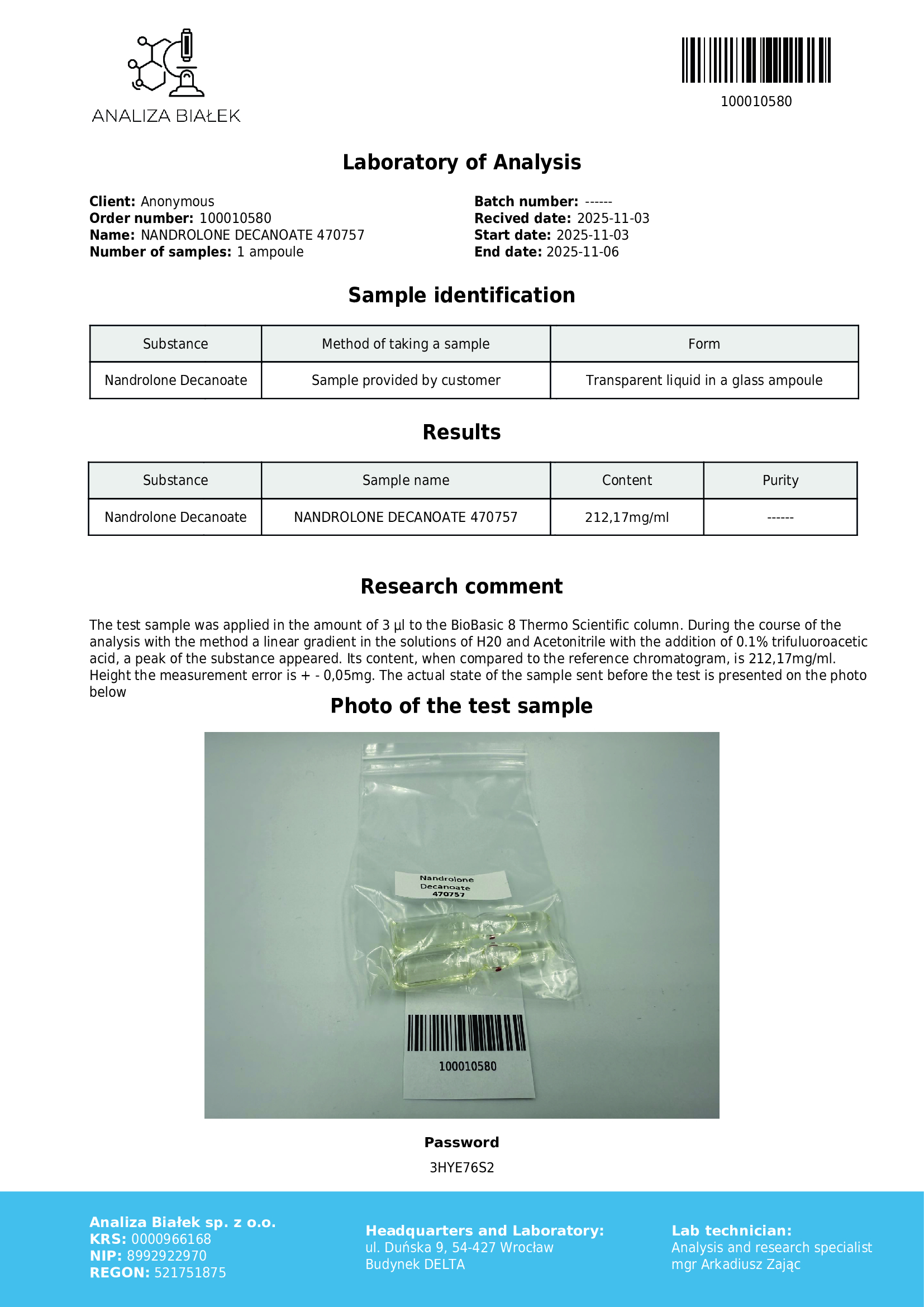 Nandecos 200 mg/ml (Nandrolone Decanoate) 10 ml vial - Image 2