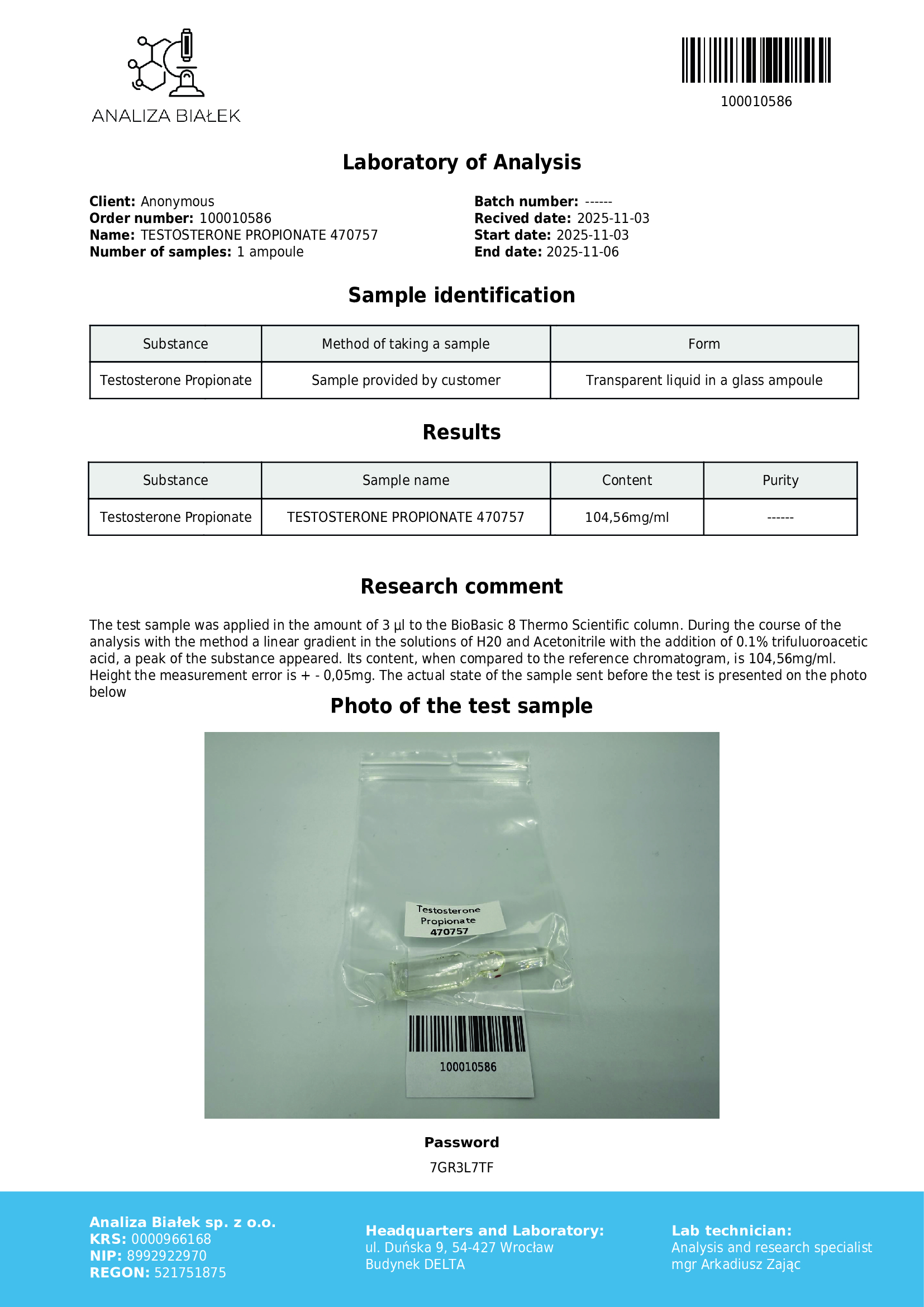 Propios 100 mg/ml (propionato de testosterona) vial de 10 ml - Imagen 2