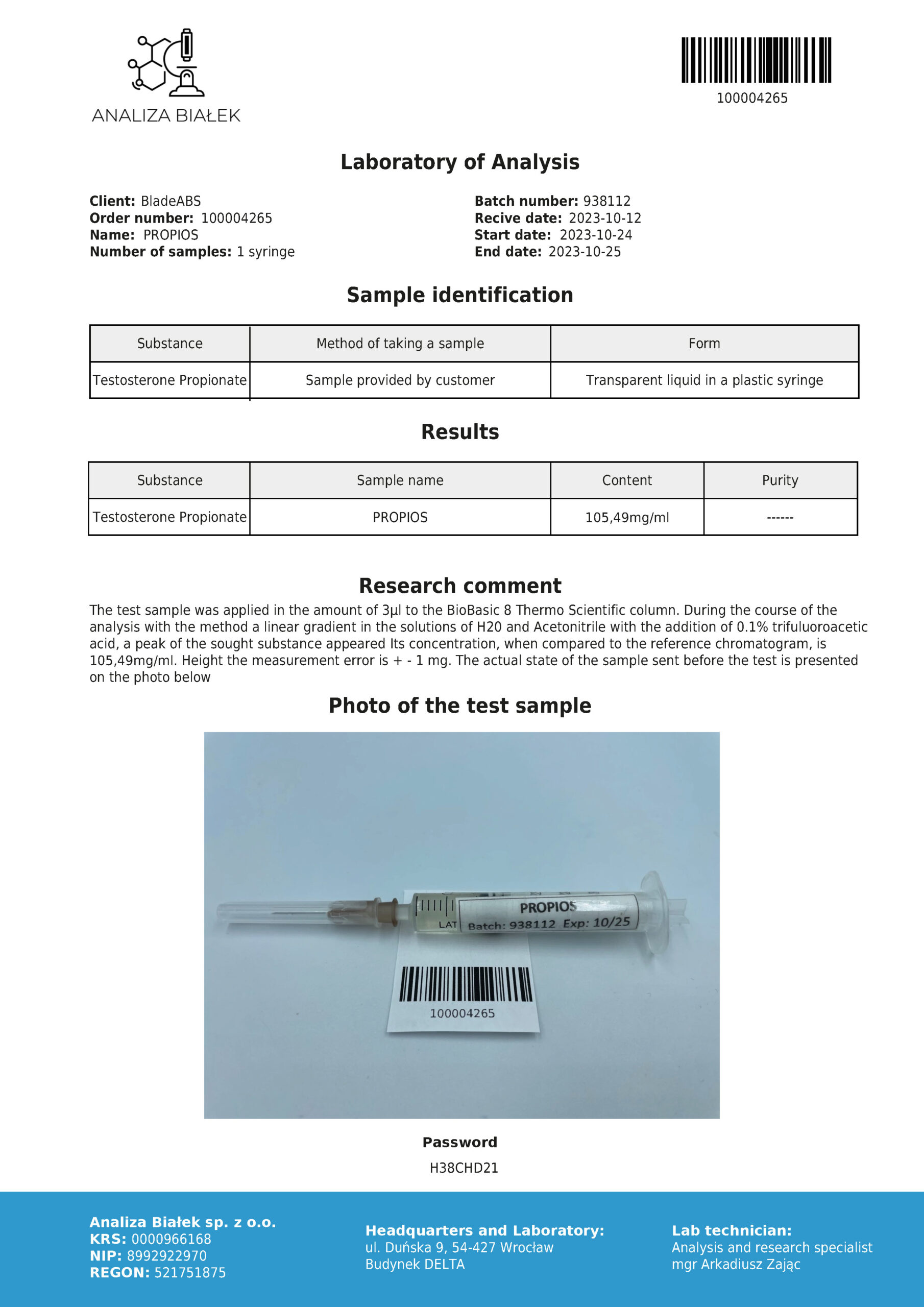 Propios 100 mg/ml (propionato de testosterona) vial de 10 ml - Imagen 5