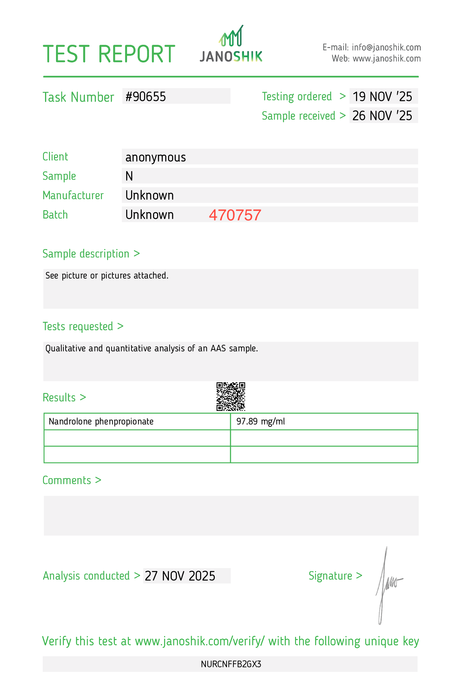 Nanphenylos 100 mg/ml (Nandrolona fenilpropionato-NPP) - Imagen 4