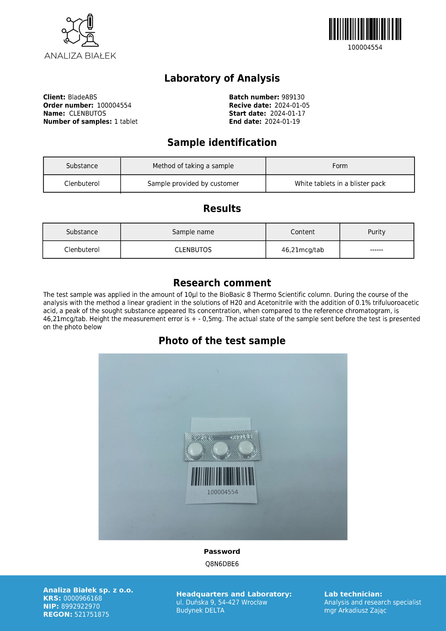 Clenbutos 40 mcg - Clenbuterolo - Image 2