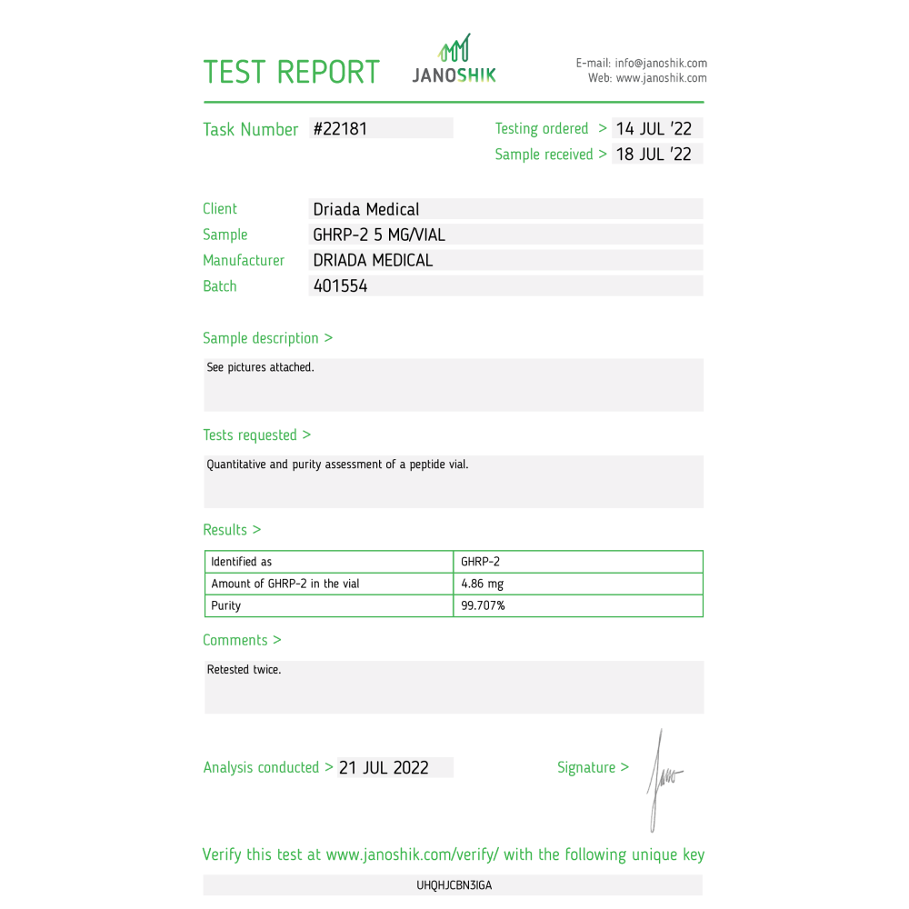 GHRP-2 5 mg - GH-afgevend peptide - Afbeelding 4