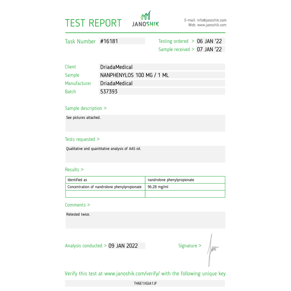 Nanphenylos 100 mg/ml (Nandrolone Phenylpropionate) 10 ml vial - NPP - Image 4