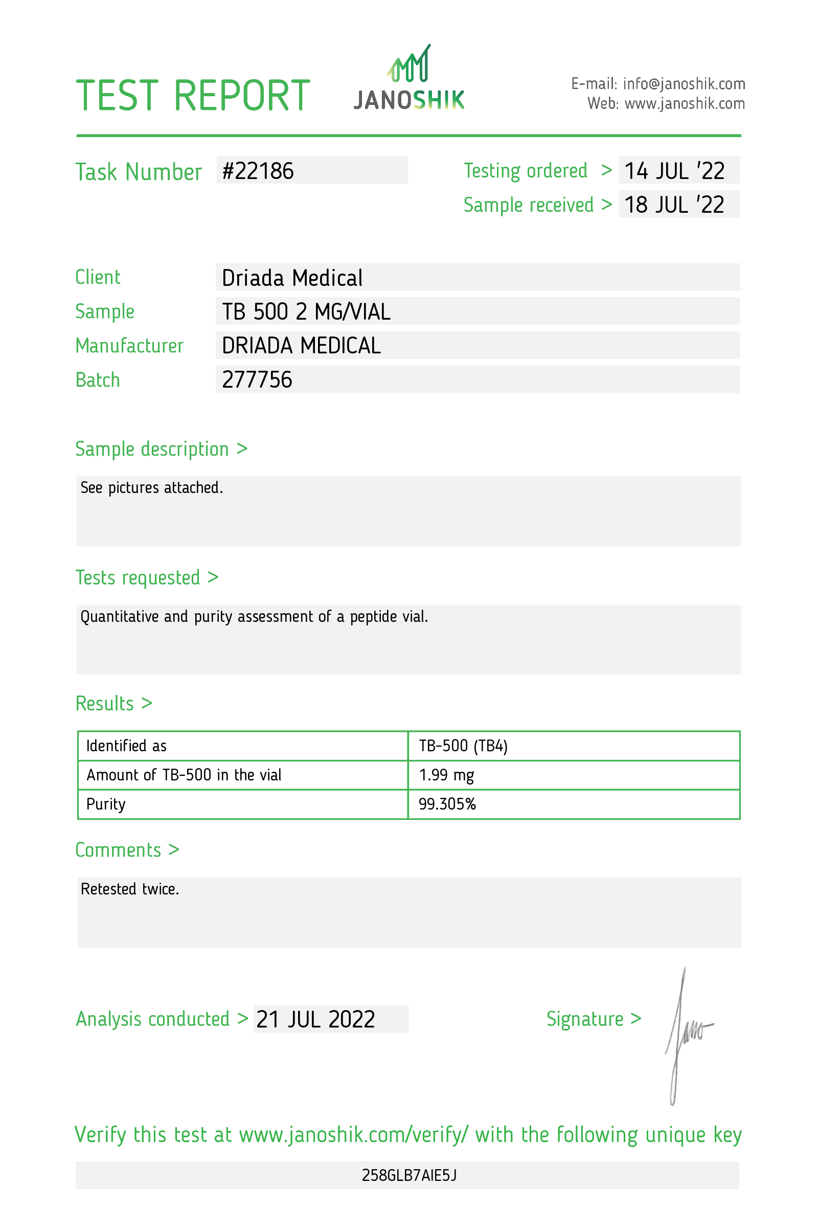 TB500 2mg - Healing and Recovery Peptide - Image 3