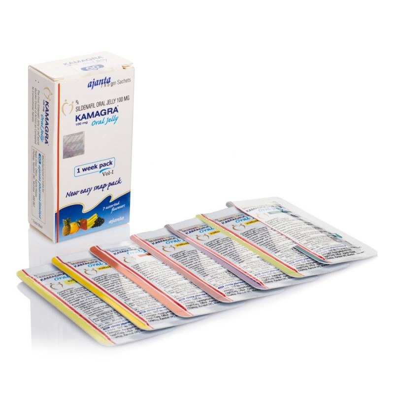 Kamagra - Viagra Gel Oral 100 mg (7 zakjes voor 7 dagen)